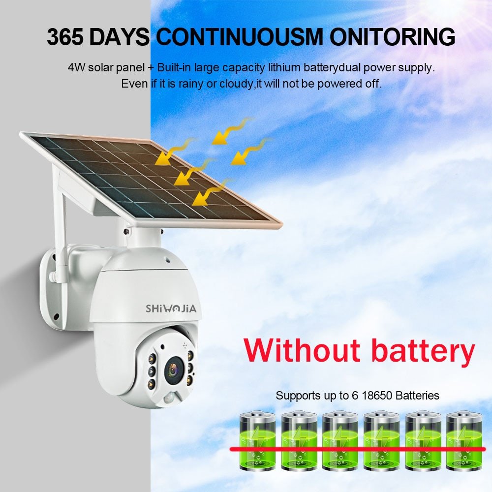 4G 1080P HD Solar Panel Camera