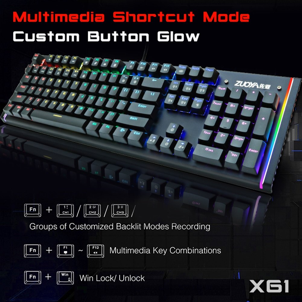 Multi-colored Mechanical Keyboard