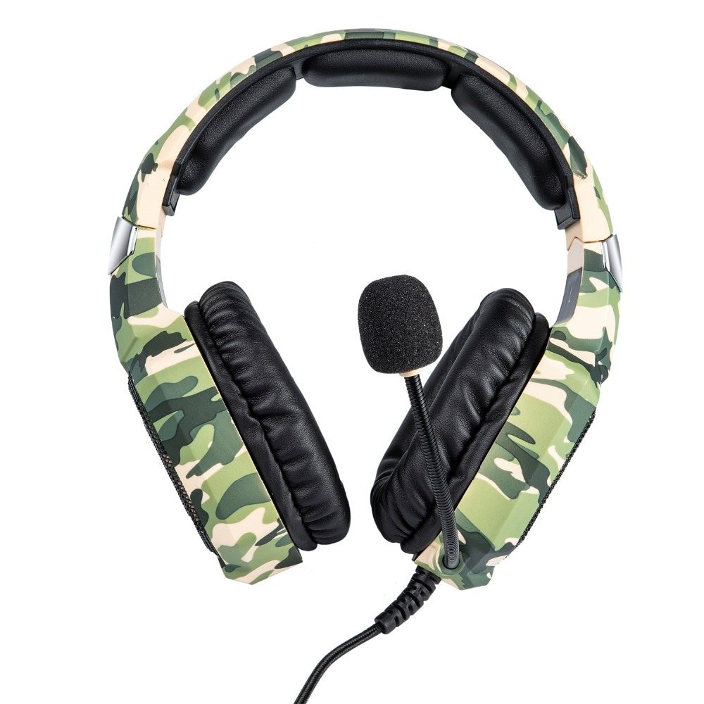 LED Camouflage Gaming Headset