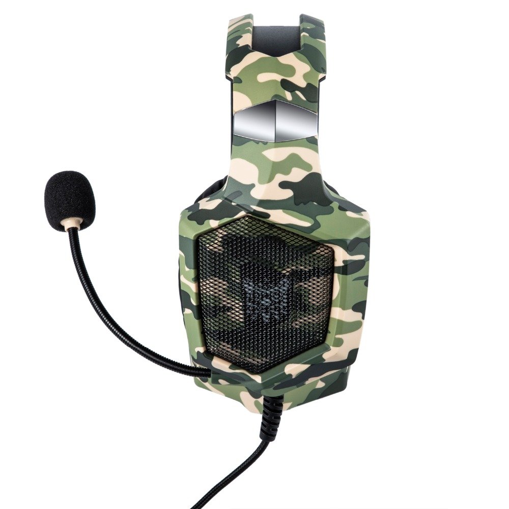 LED Camouflage Gaming Headset